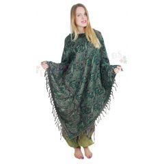 cashmelon poncho paisley